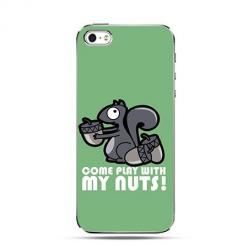 Twarde etui na iPhone 5 / 5s - Play With My Nuts.