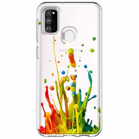 Etui na Samsung Galaxy M21 - Kolorowy splash.