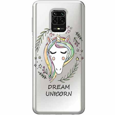 Etui na Xiaomi Redmi Note 9 Pro - Dream unicorn - Jednorożec.