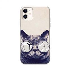 Etui na iPhone 12 - Kot w okularach