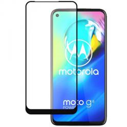 Motorola Moto E7 Plus hartowane szkło 5D Full Glue - Czarny.