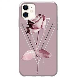 Etui na telefon Slim Case - Farbowana Róża w trójkątach