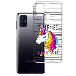 Etui na Samsung Galaxy M31s - Time to be unicorn - Jednorożec.