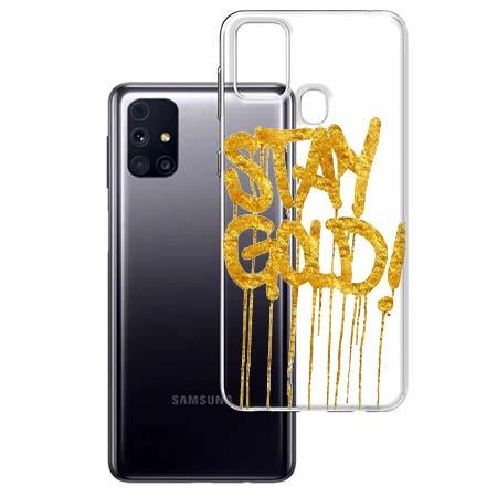 Etui na Samsung Galaxy M31s - Stay Gold.