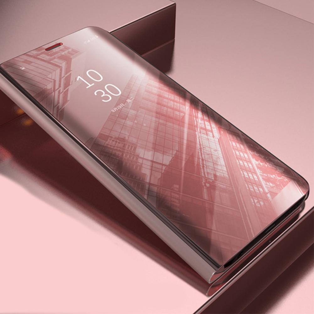 Etui na Galaxy S7 Edge Flip Clear View z klapką - różowy.