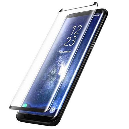 Samsung Galaxy S8 hartowane szkło na cały ekran 3D - Czarny.