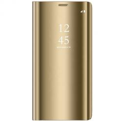 Etui na Huawei P Smart 2021 Flip Clear View z klapką - Złoty.