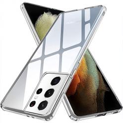 Etui na Samsung Galaxy S21 Ultra silikonowe Slim Crystal Case Przezroczyste