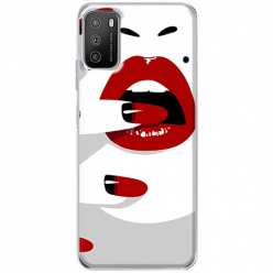 Etui na Xiaomi POCO M3 Namiętne czerwone usta
