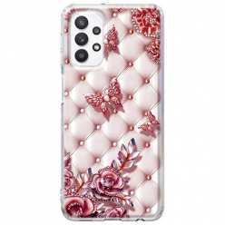 Etui na Samsung Galaxy A32 4G Motyle z różami Glamour