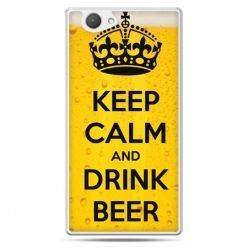 Xperia Z1 compact etui Keep calm and drink beer