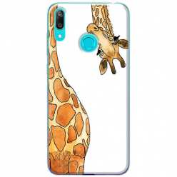 Etui na telefon Huawei Y6s Ciekawska żyrafa
