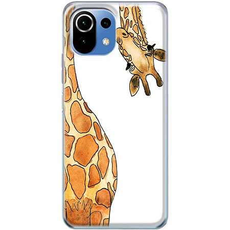 Etui na Xiaomi Mi 11 Lite 5G Ciekawska żyrafa