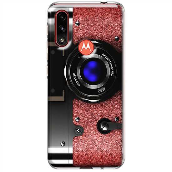 Etui na Motorola Moto E7i Power Aparat fotograficzny retro