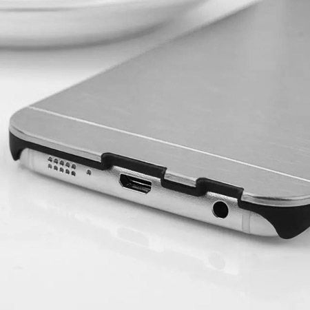 Galaxy S6 edge etui Motomo aluminiowe srebrny. PROMOCJA !!!