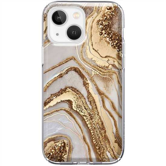 Etui iPhone 13 - Złoty Agat