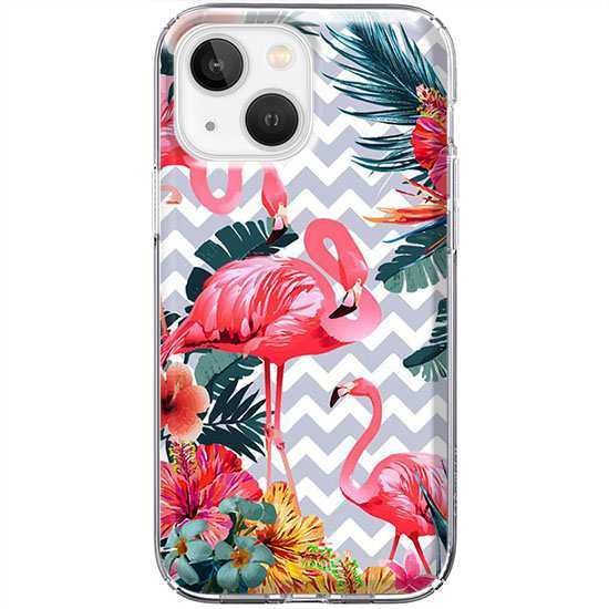 Etui na telefon iPhone 13 Różowe flamingi
