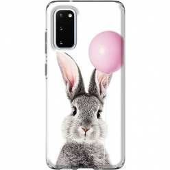 Etui na Samsung Galaxy S20 FE 5G Wesoły królik z balonikiem