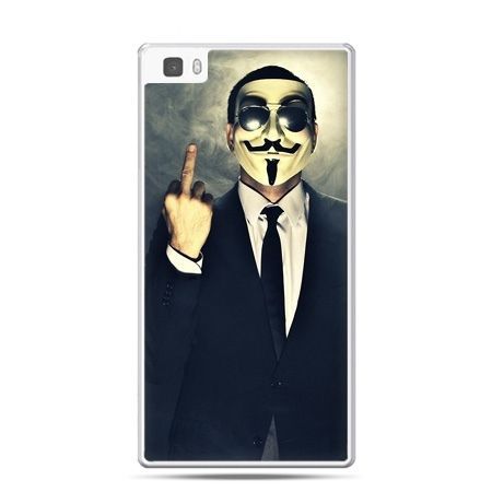 Huawei P8 Lite etui Anonimus Fuck You