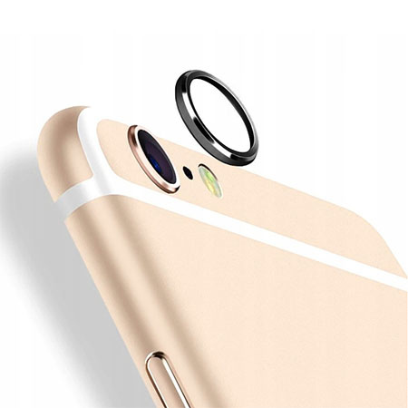 iPhone SE 2022 Hartowane szkło na Tylny aparat z ramką Alu