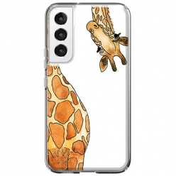 Etui na Samsung Galaxy S22 5G - Ciekawska żyrafa