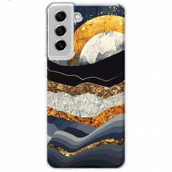 Etui na Samsung Galaxy S21 FE 5G - Marmurowy zachód słońca