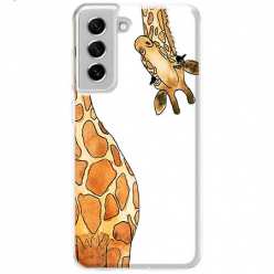 Etui na Samsung Galaxy S21 FE 5G - Ciekawska żyrafa