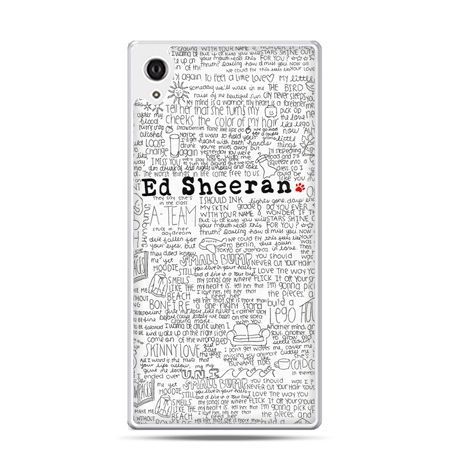 Etui Xperia Z4 Ed Sheeran białe poziome