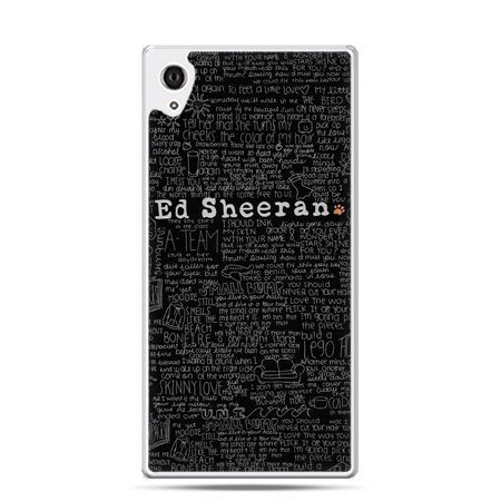 Etui Xperia Z4 ED Sheeran czarne poziome