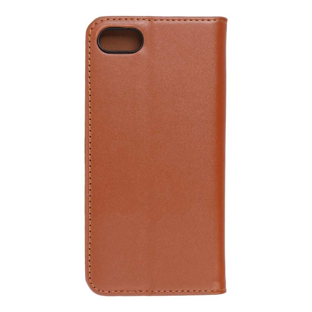 IPHONE 8 Skórzany wallet book case – brązowy