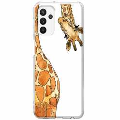 Etui na Samsung Galaxy A13 5G - Ciekawska żyrafa