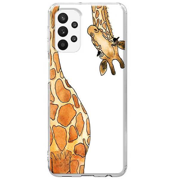 Etui na Samsung Galaxy A33 5G - Ciekawska żyrafa