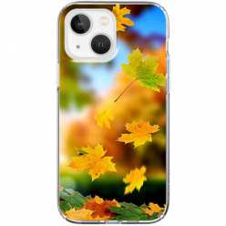 Etui na iPhone 14 Plus - Jesienne liście spadające