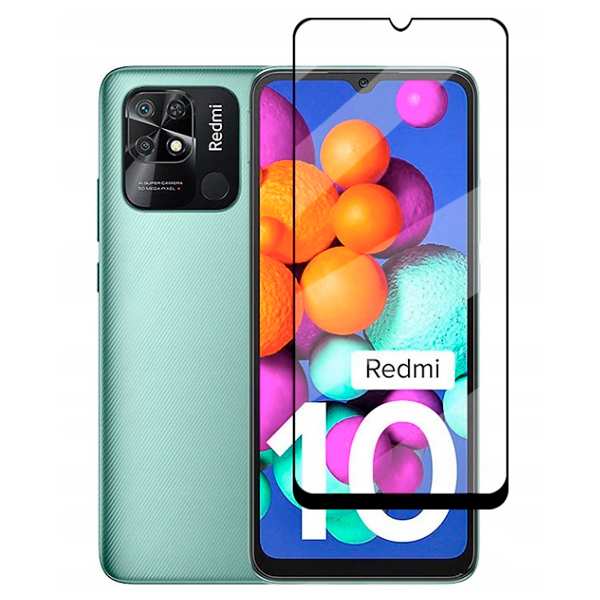 Xiaomi Redmi 10c Szkło Hartowane Full Glue 5D Szybka - Czarny