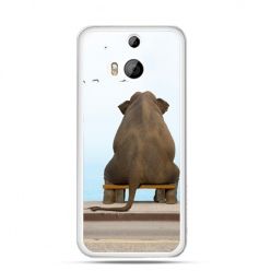 Etui na HTC One M8 Zamyślony słoń