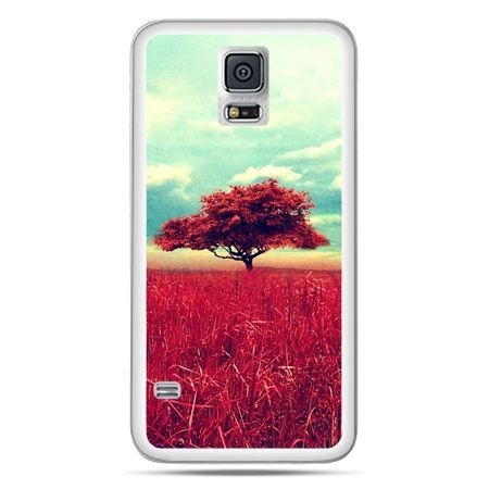 Galaxy S5 Neo etui czerwone drzewo