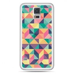 Galaxy S5 Neo etui kolorowe trójkąty