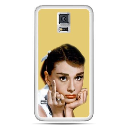 Galaxy S5 Neo etui Audrey Hepburn Fuck You