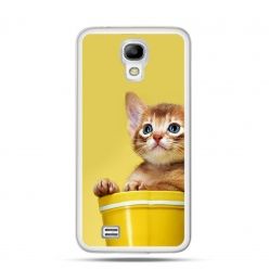 Etui kotek w doniczce Samsung S4 mini 