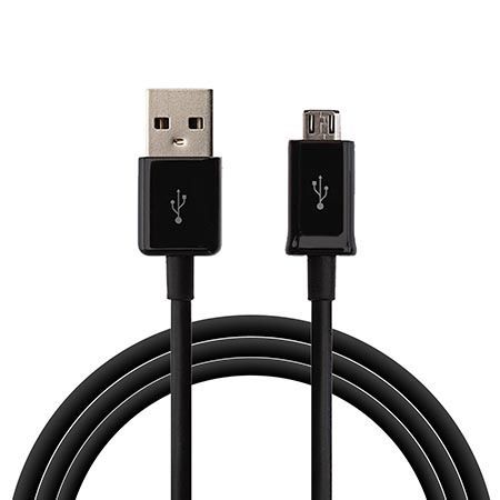 Kabel do ładowania micro USB 2.2A , 1m czarny.
