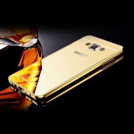 Mirror bumper case na Galaxy A5 - Złoty