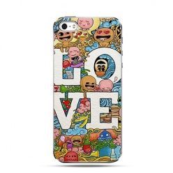 Etui kolorowe LOVE iPhone 5 , 5s