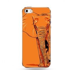 Etui pomarańczowy słoń iPhone 5 , 5s