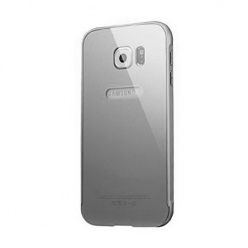 Bumper case na Galaxy S6 Edge - Srebrny