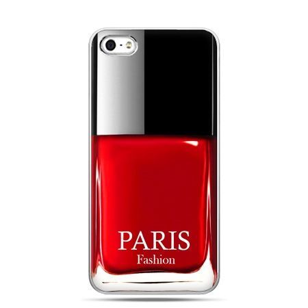 iPhone 5 , 5s etui na telefon lakier do paznokci czerwony