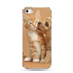 Etui na iPhone 4s / 4 - pies całuje kota 