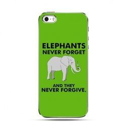 Etui na iPhone 4s / 4 - elephant never forgets 