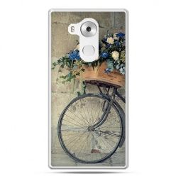 Etui na telefon Huawei Mate 8 rower z kwiatami