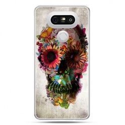 Etui na telefon LG G5 czaszka z kwiatami