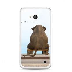 Etui na telefon Nokia Lumia 550 zamyślony słoń